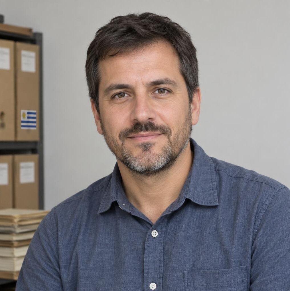 Portrait of a Uruguayan man researcher