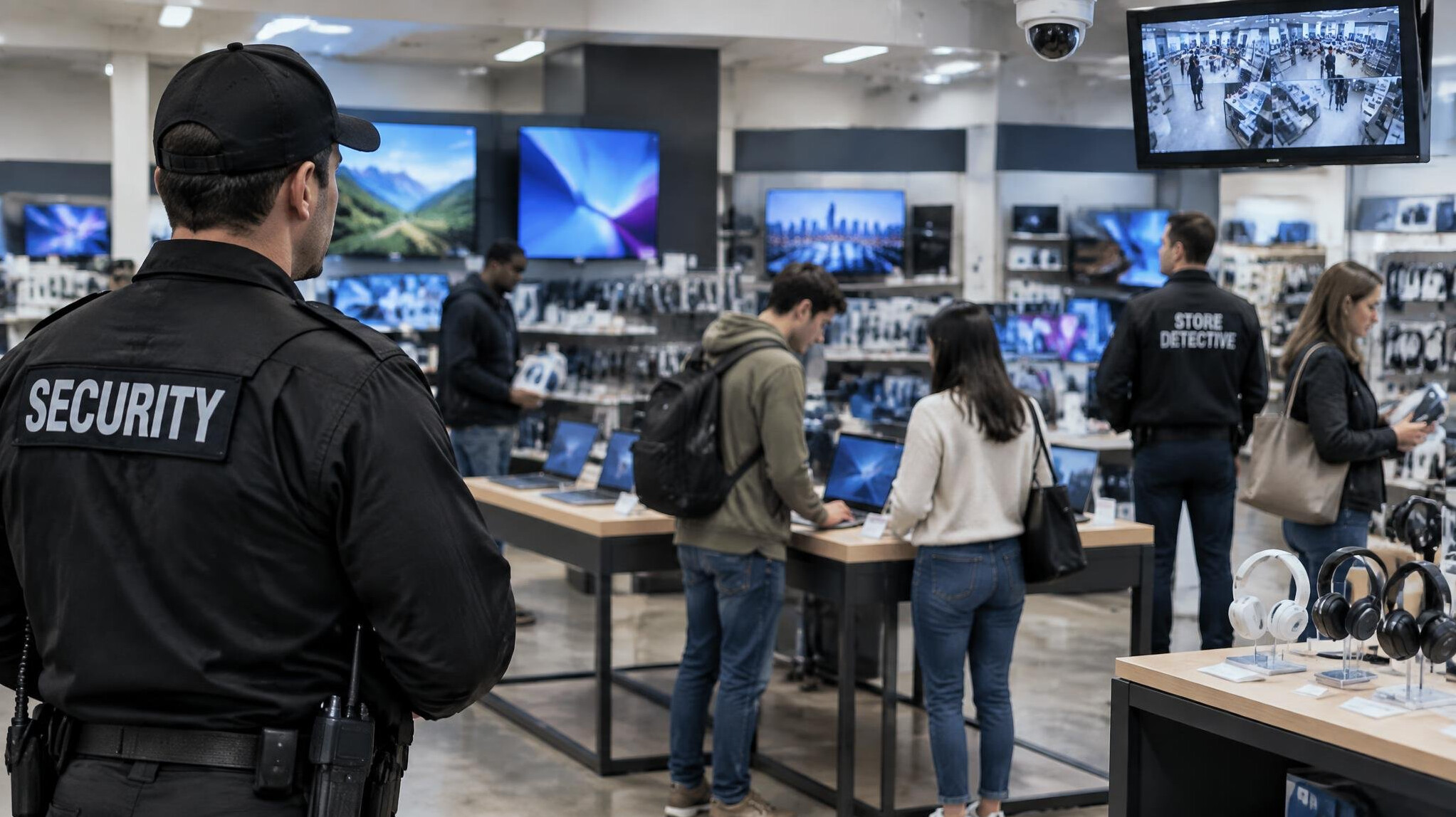 security guard in retail store